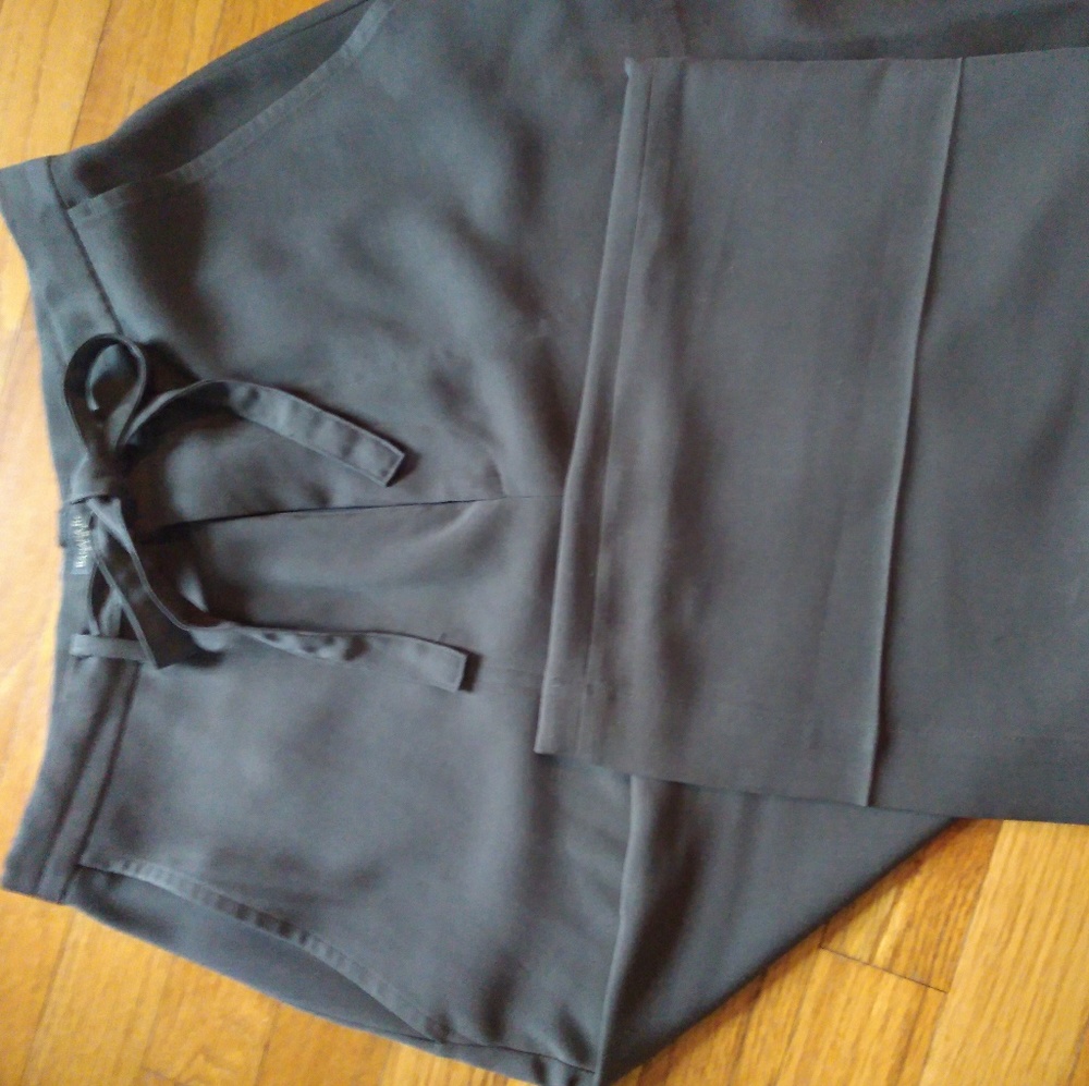 Grey loose fit wide leg pants